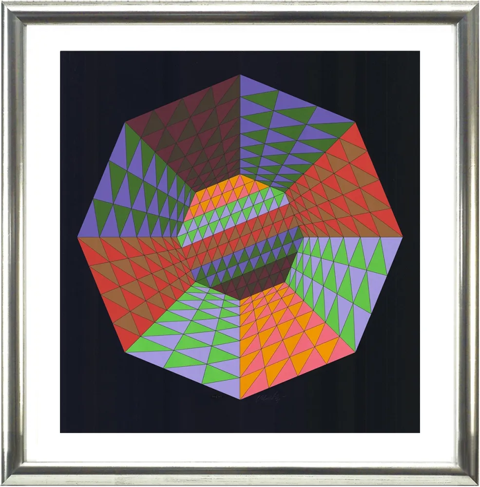 シルクスクリーン Vasarely - Heisenberg