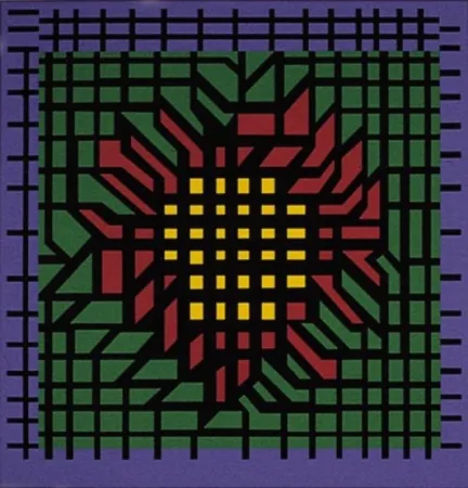 リトグラフ Vasarely - Kat-Zag