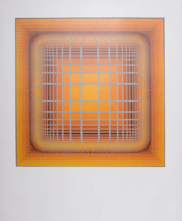 リトグラフ Vasarely - Koska-Vall, 1974 