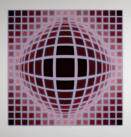 シルクスクリーン Vasarely - Louisiana 1, c. 1983 - Hand-signed