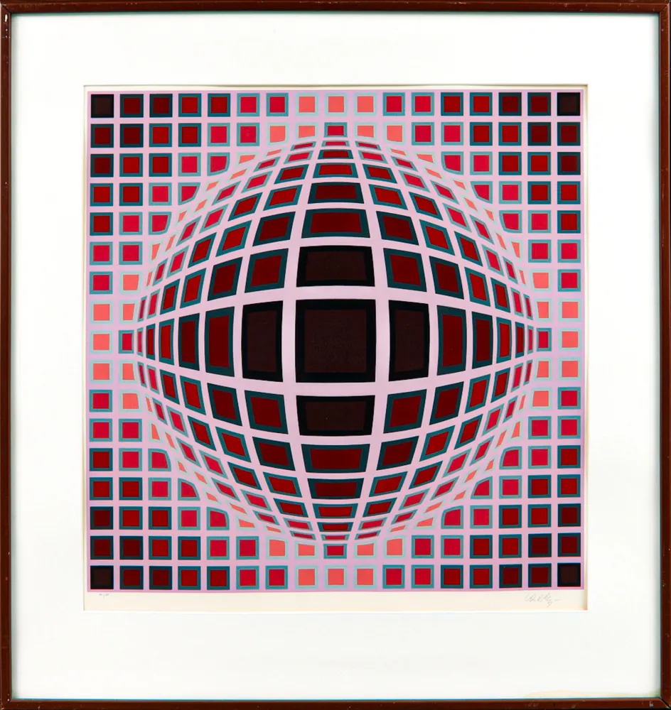シルクスクリーン Vasarely - Louisiana I