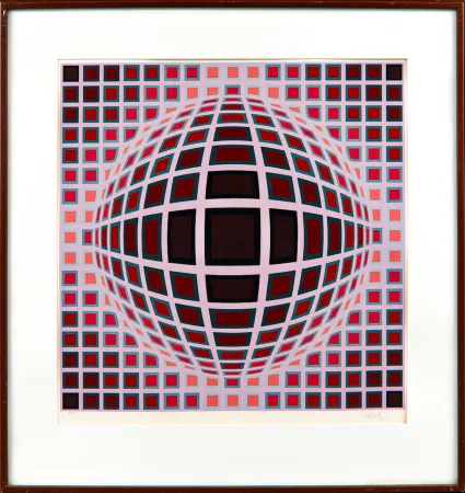 シルクスクリーン Vasarely - Louisiana I