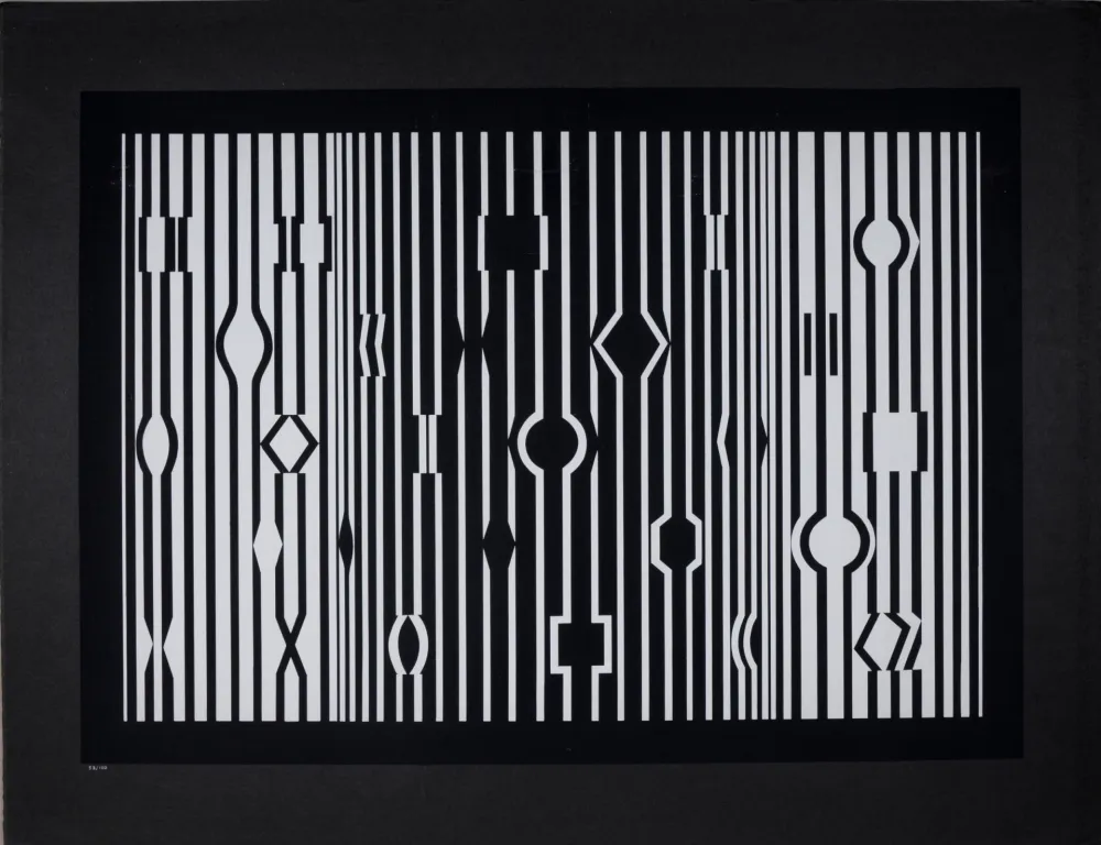 シルクスクリーン Vasarely - Markab du portfolio Cinétique III, 1959