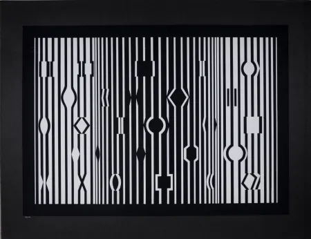 シルクスクリーン Vasarely - Markab du portfolio Cinétique III, 1959