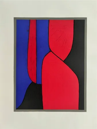 リトグラフ Vasarely - Ménerbes