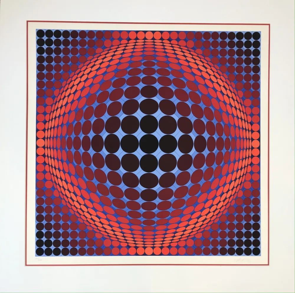 リトグラフ Vasarely - Nobel 7