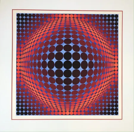 リトグラフ Vasarely - Nobel 7