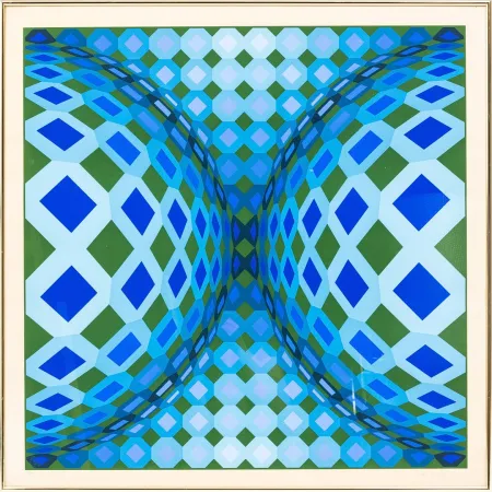 リトグラフ Vasarely - OKTA - CHEYT