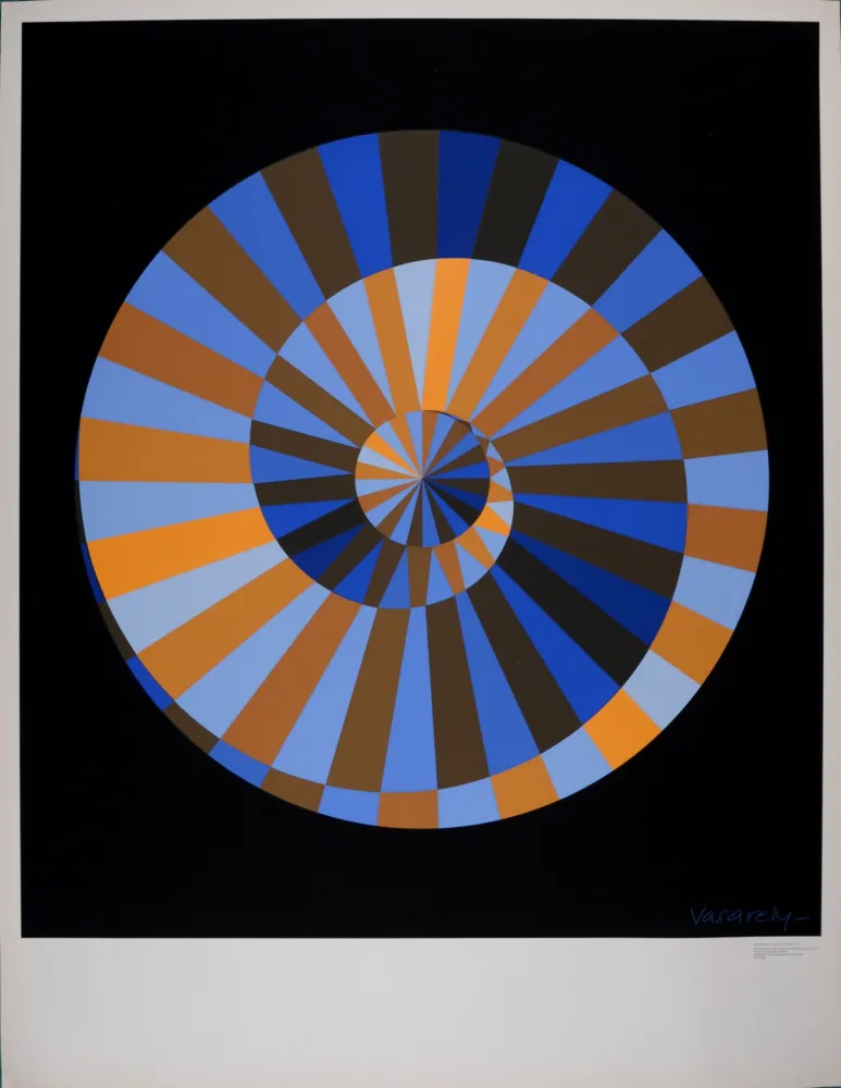 シルクスクリーン Vasarely - Olympia, 1971 - Large silkscreen!