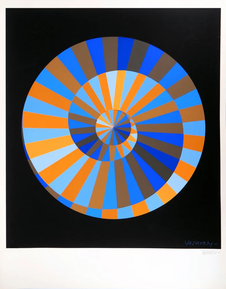 シルクスクリーン Vasarely - Olympia, Ciel et Soleil