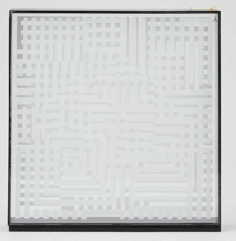 多数の Vasarely - Omega 25 Blanc