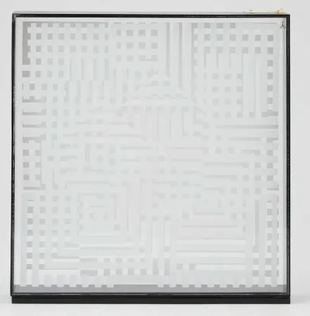 多数の Vasarely - Omega 25 Blanc