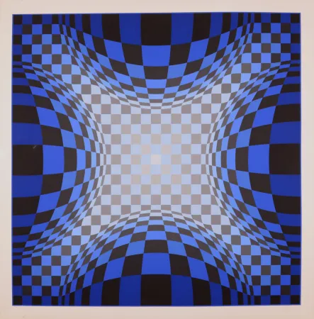 シルクスクリーン Vasarely - OND-LZ, 1974