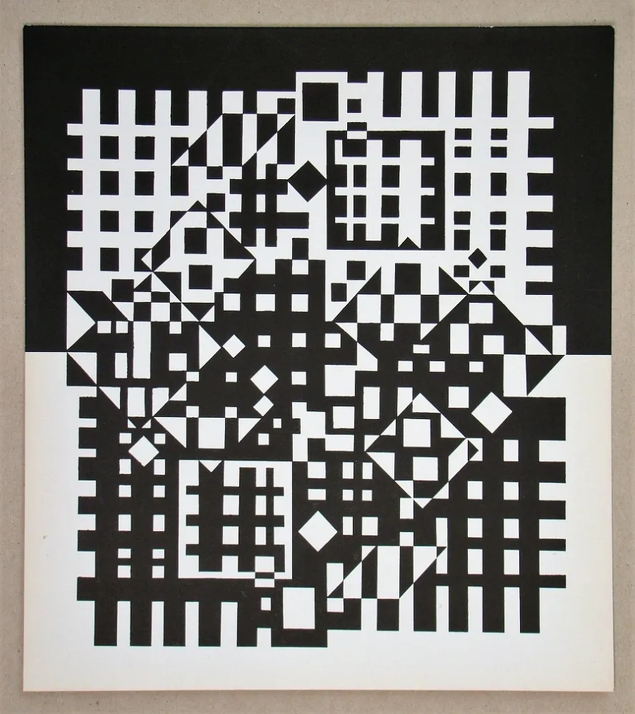 シルクスクリーン Vasarely - Pilich I.- 1966