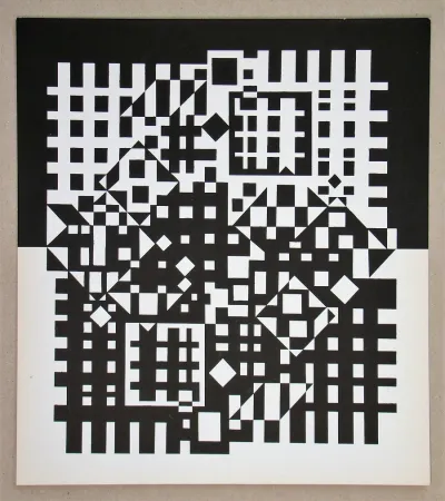 シルクスクリーン Vasarely - Pilich I.- 1966