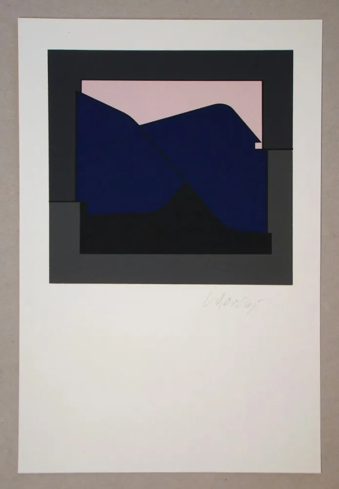 シルクスクリーン Vasarely - Poprad