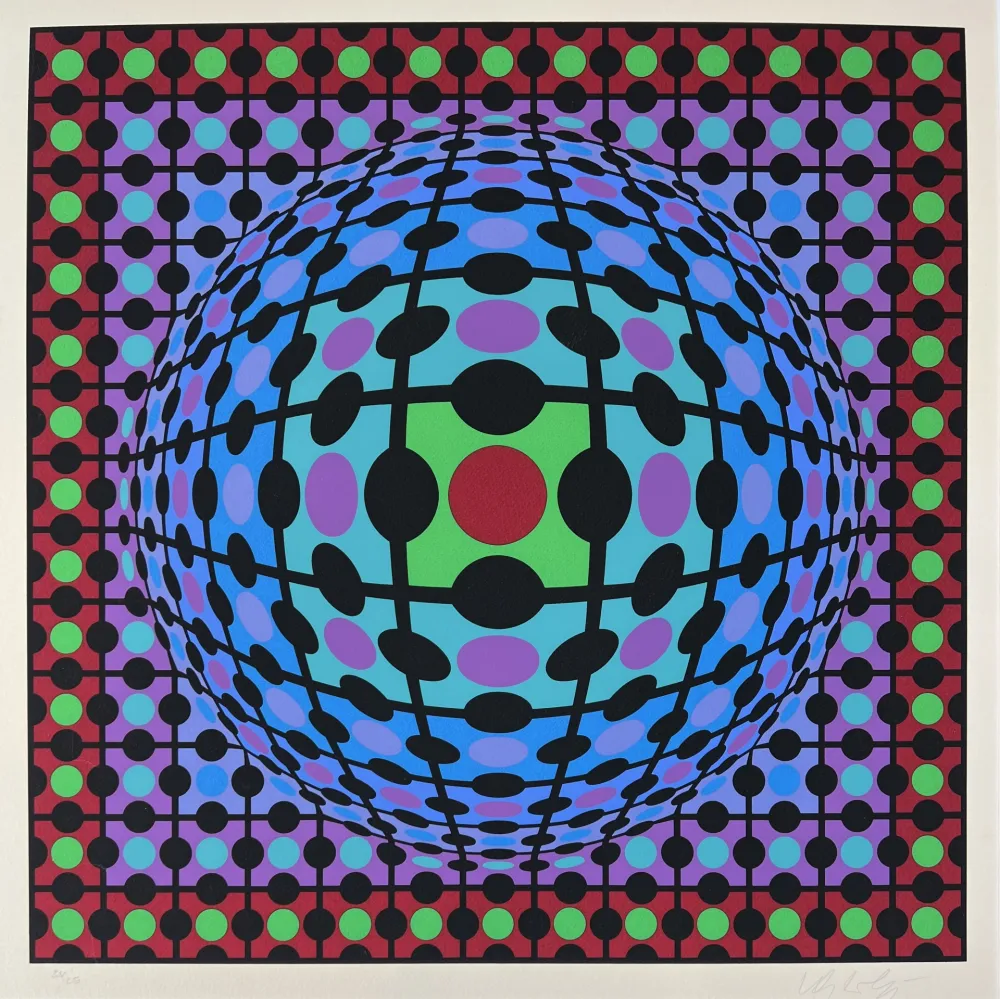 シルクスクリーン Vasarely - Procion 3