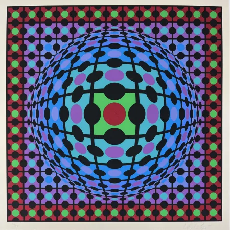 シルクスクリーン Vasarely - Procion 3