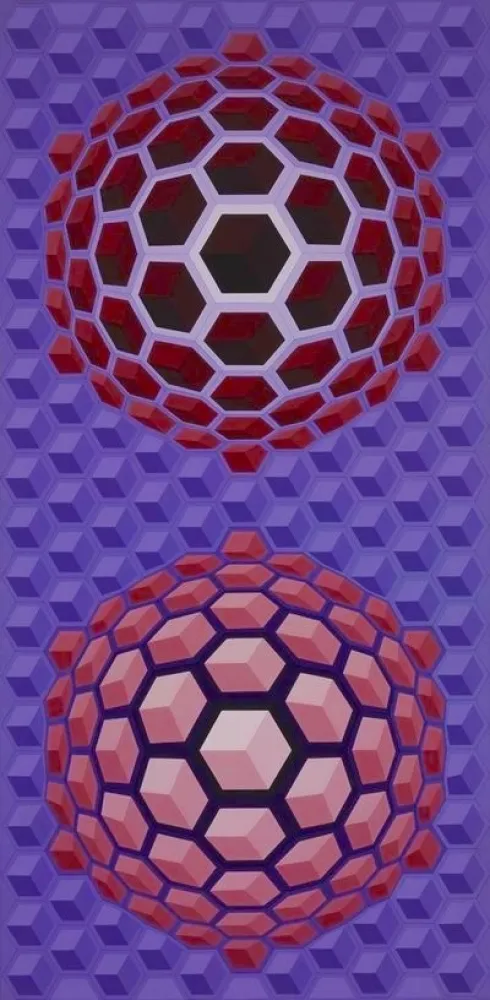多数の Vasarely - Purple long