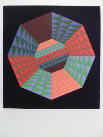 シルクスクリーン Vasarely - Sans titre