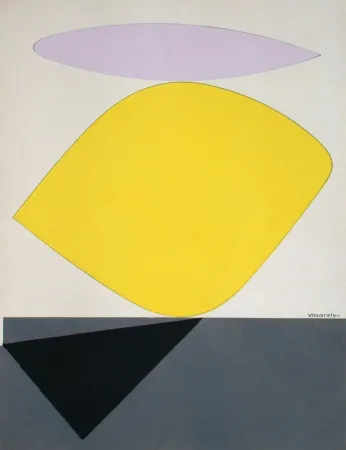 リトグラフ Vasarely - Sauzon II.
