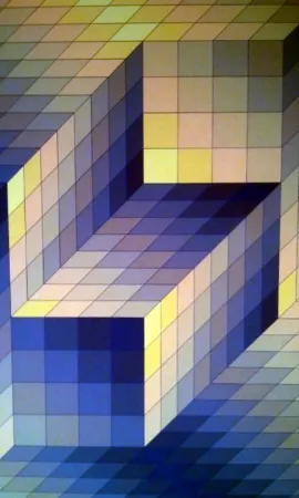 リトグラフ Vasarely - S/T