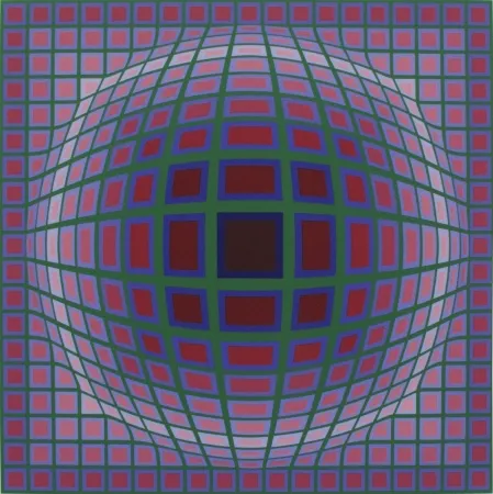 シルクスクリーン Vasarely - Titan A