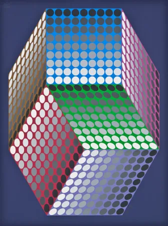 シルクスクリーン Vasarely - TOGONNE