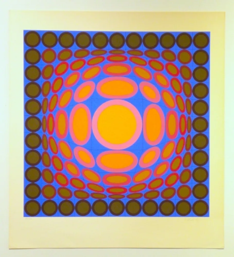 シルクスクリーン Vasarely - Tri-Vega