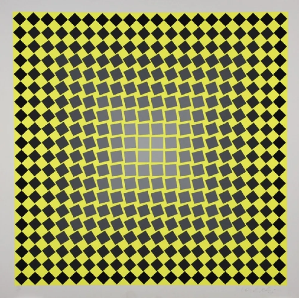 シルクスクリーン Vasarely - Unitled