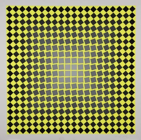 シルクスクリーン Vasarely - Unitled