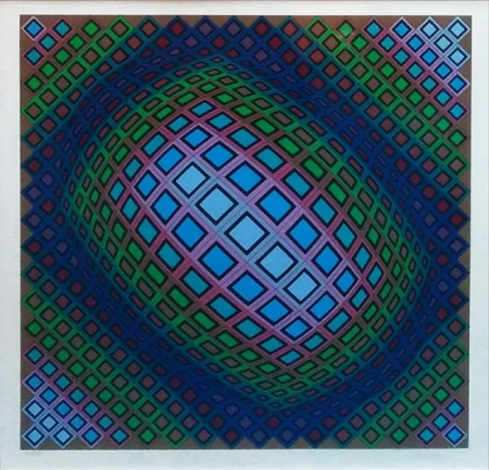 シルクスクリーン Vasarely - UNKNOWN TITLE