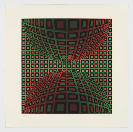 シルクスクリーン Vasarely - Untitled