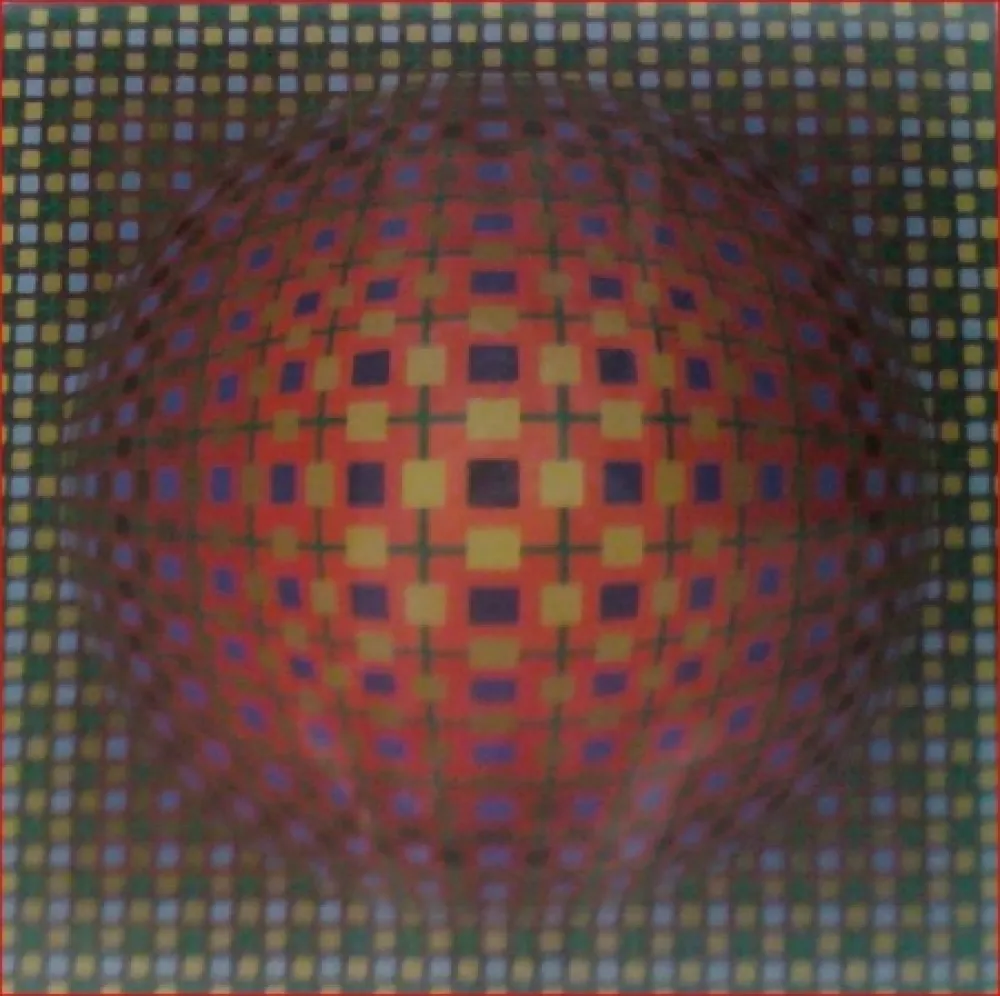 シルクスクリーン Vasarely - Untitled