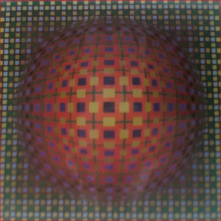 シルクスクリーン Vasarely - Untitled