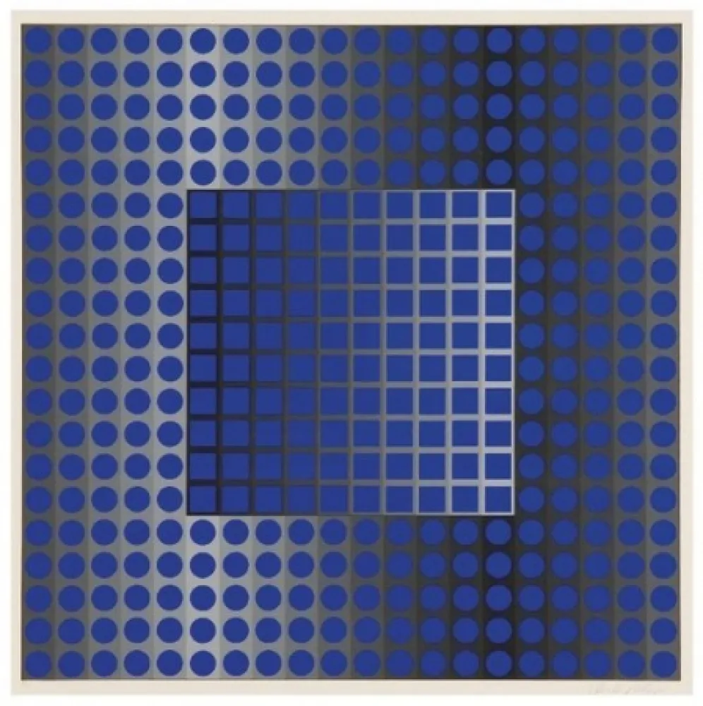 シルクスクリーン Vasarely - Untitled