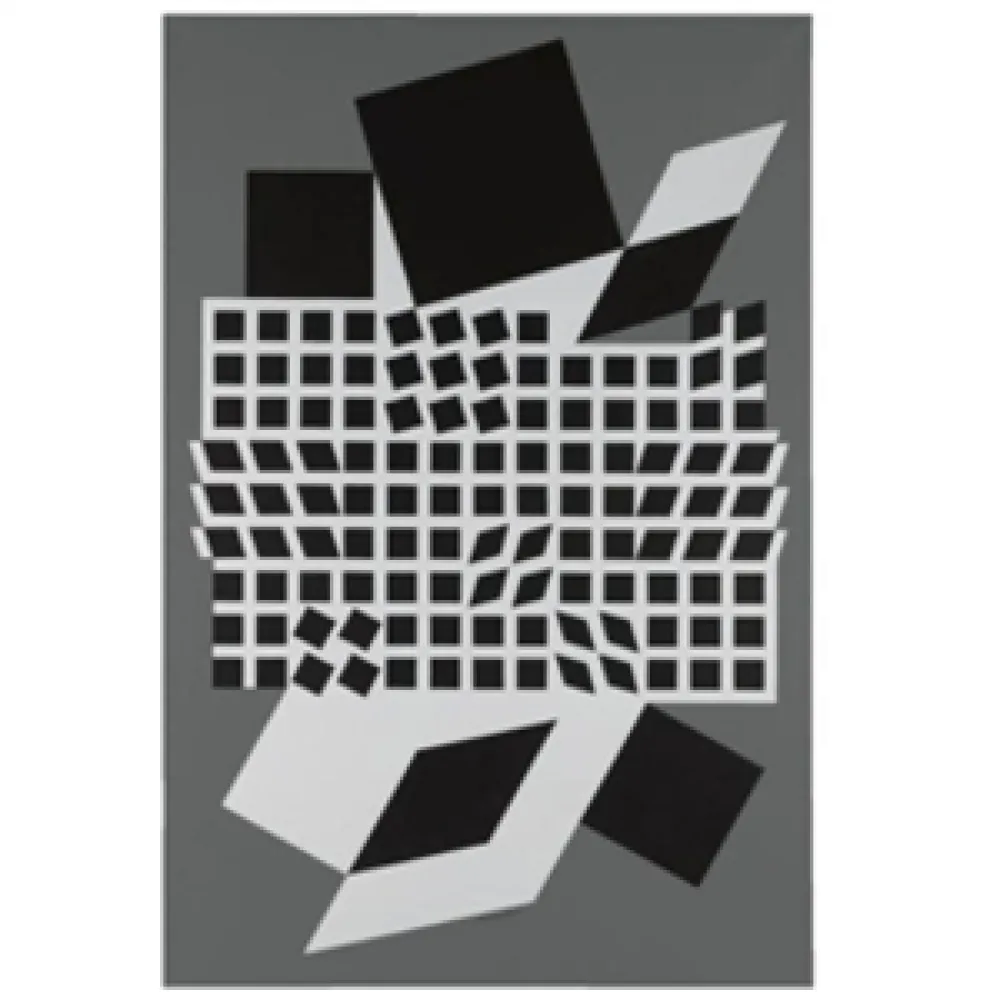 シルクスクリーン Vasarely - Untitled