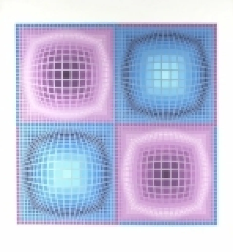 シルクスクリーン Vasarely - Untitled