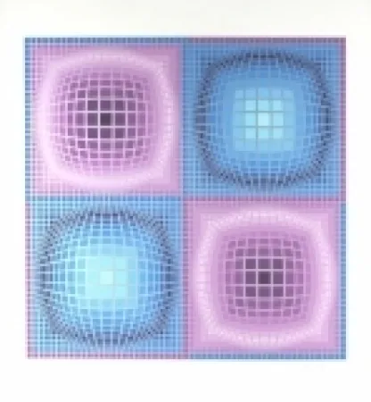 シルクスクリーン Vasarely - Untitled