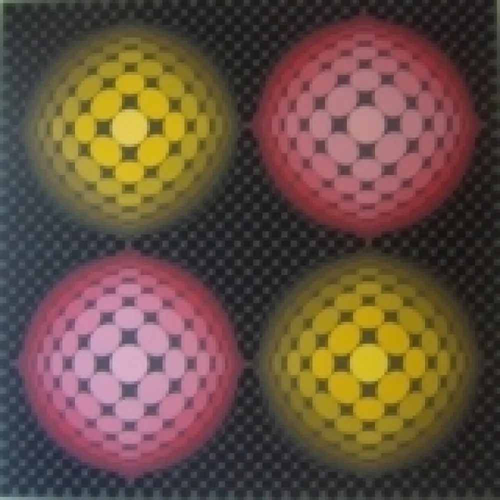 シルクスクリーン Vasarely - Untitled