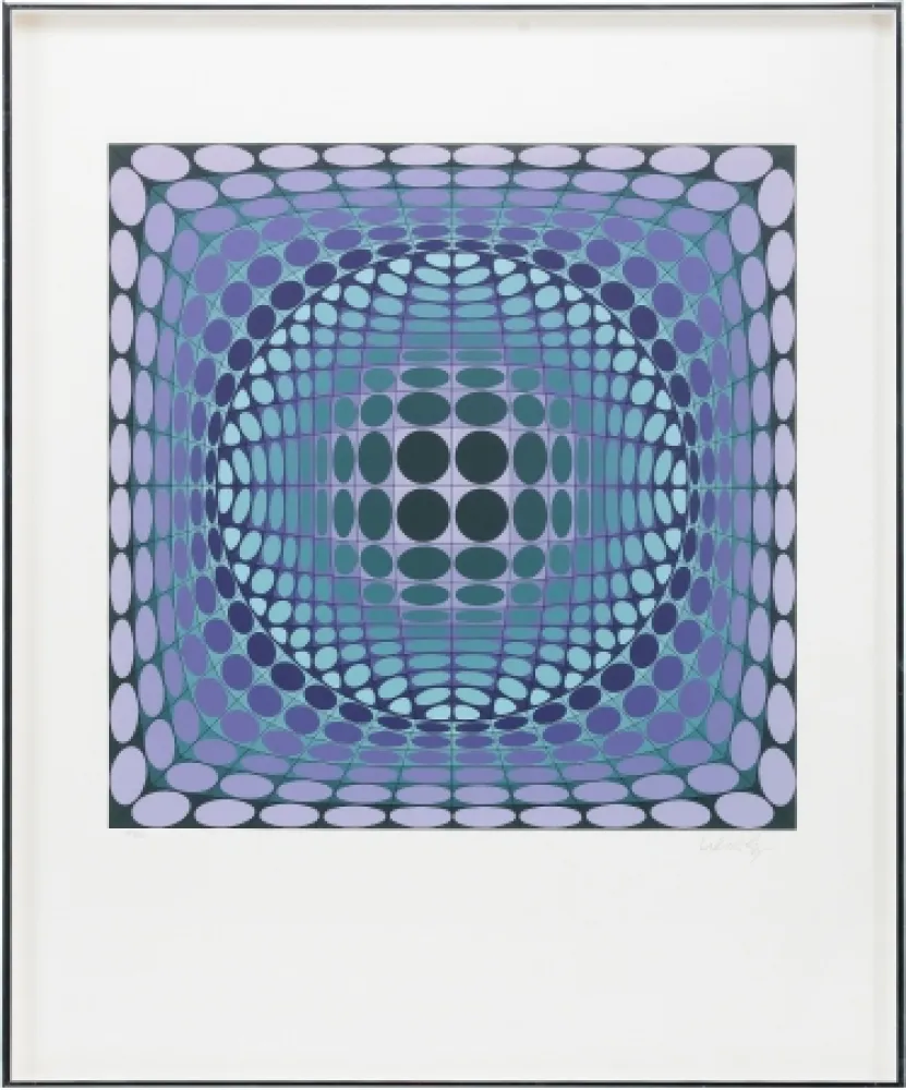 シルクスクリーン Vasarely - Untitled