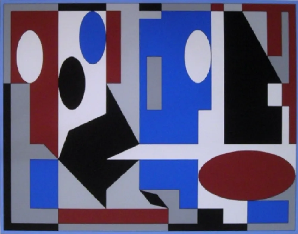 シルクスクリーン Vasarely - Untitled