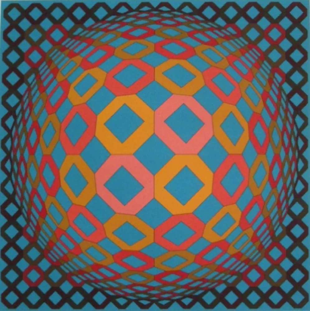 シルクスクリーン Vasarely - Untitled