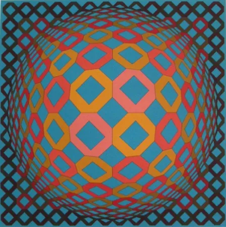 シルクスクリーン Vasarely - Untitled