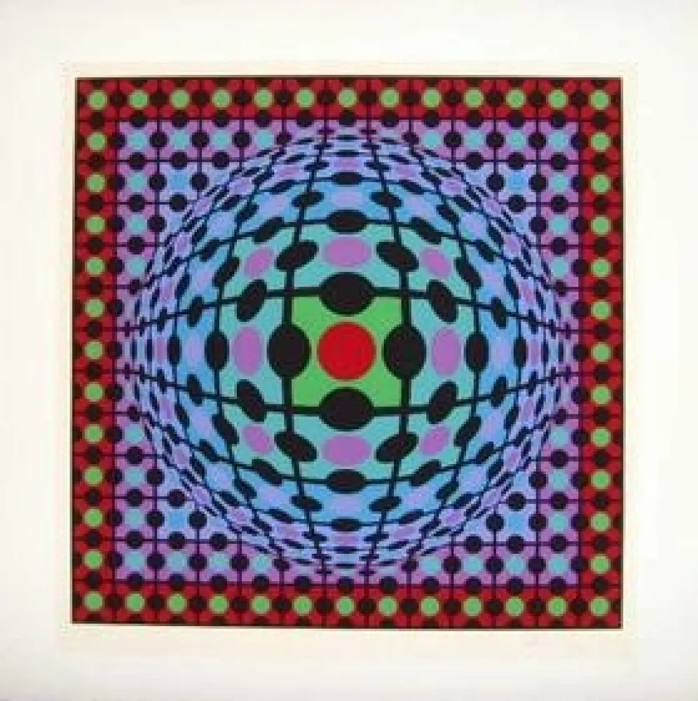 シルクスクリーン Vasarely - Untitled