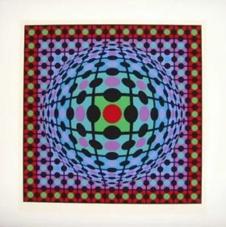 シルクスクリーン Vasarely - Untitled