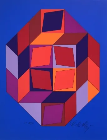 シルクスクリーン Vasarely - Untitled #7