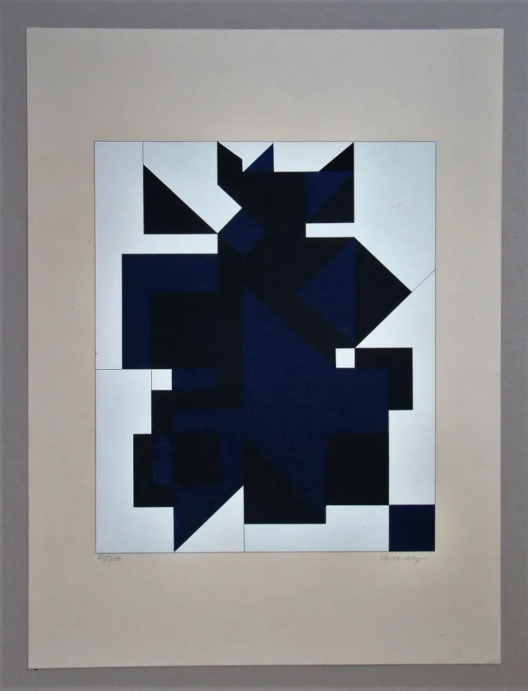 シルクスクリーン Vasarely - Utica