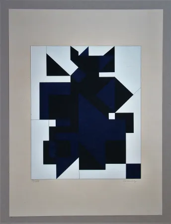 シルクスクリーン Vasarely - Utica