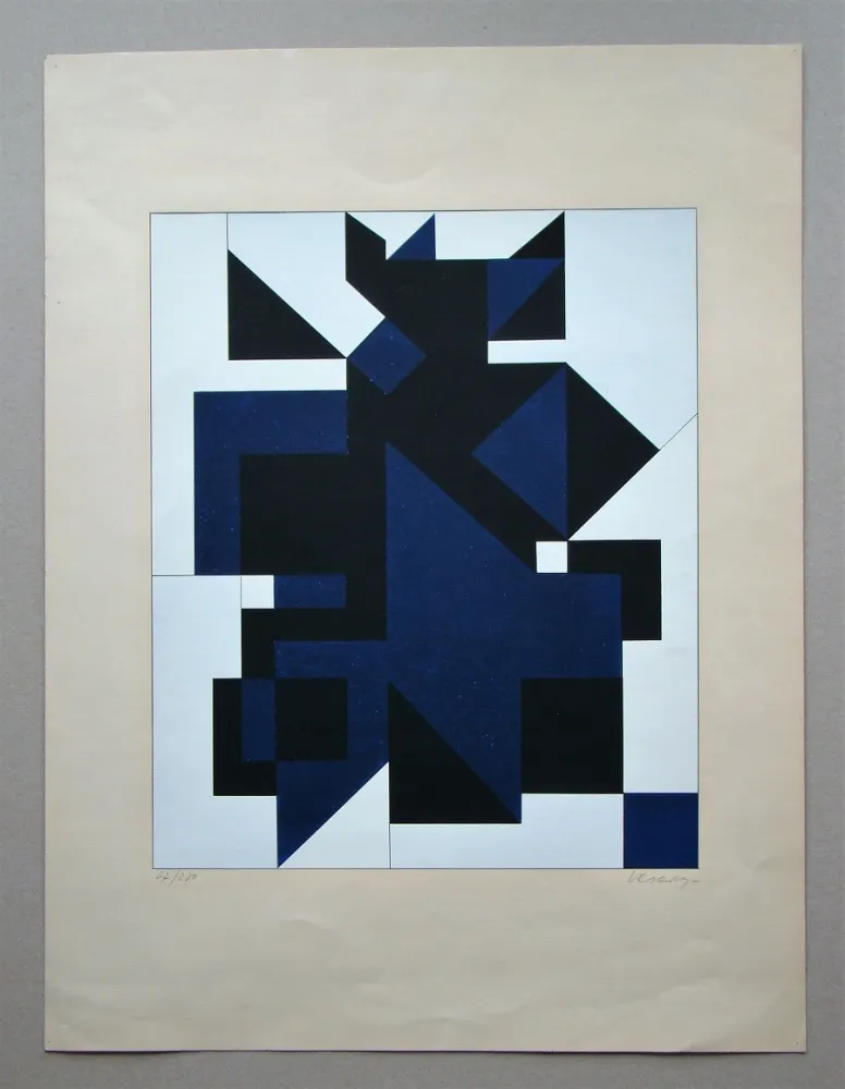 シルクスクリーン Vasarely - Utica